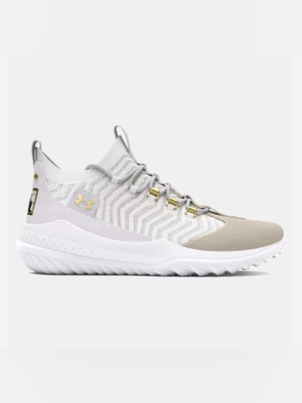 Under Armour Bryce Harper Pro White and Knit Baseball Turf Shoe Men’s Size 8